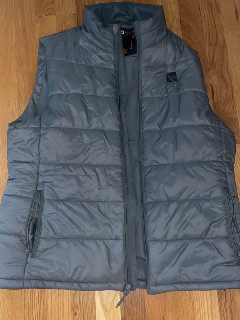 Men's Gray Puffer vest